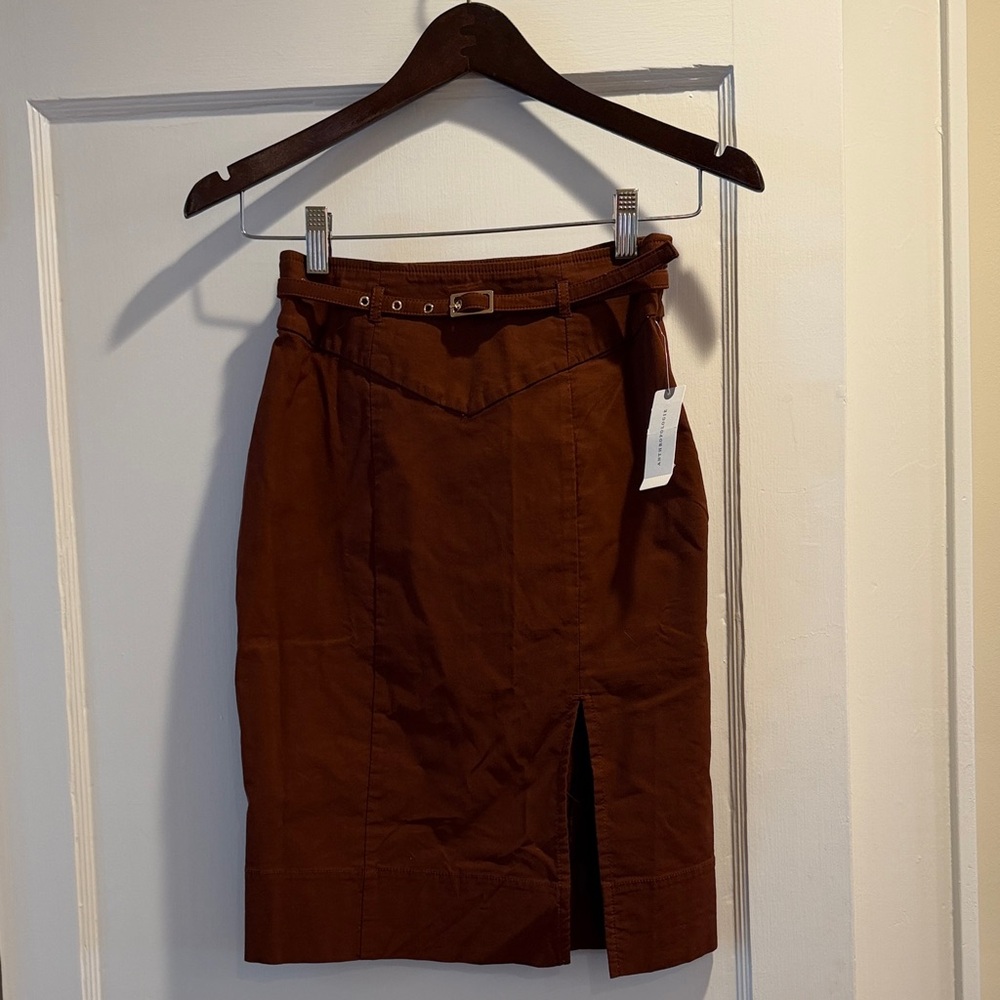 Anthropologie NWT Belted Pencil Skirt